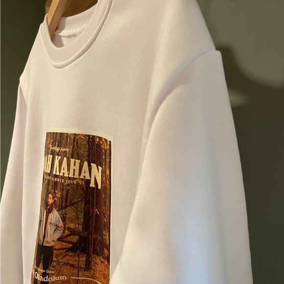 Noah Kahan Crewneck Sweatshirt Stick Season 2023 White Size Medium Adult Photo - Picture 4 of 6